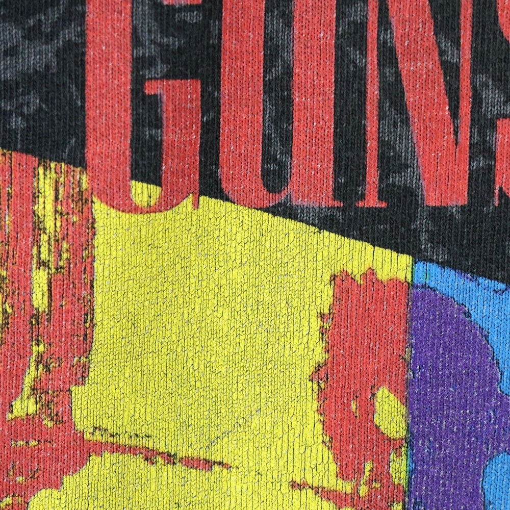 VINTAGE(ヴィンテージ) 90s METALLICA × GUNS N ROSES 1992 NORTH AMERICAN TOUR FAITH NO MORE 両面プリント 半袖tシャツ ブラック