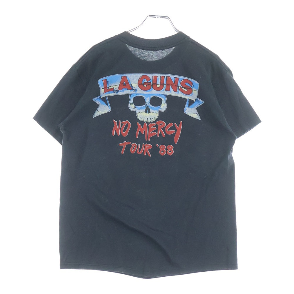 VINTAGE(ヴィンテージ) 80S L.A. GUNS NO MERCY TOUR 88 両面プリント 半袖tシャツ ブラック