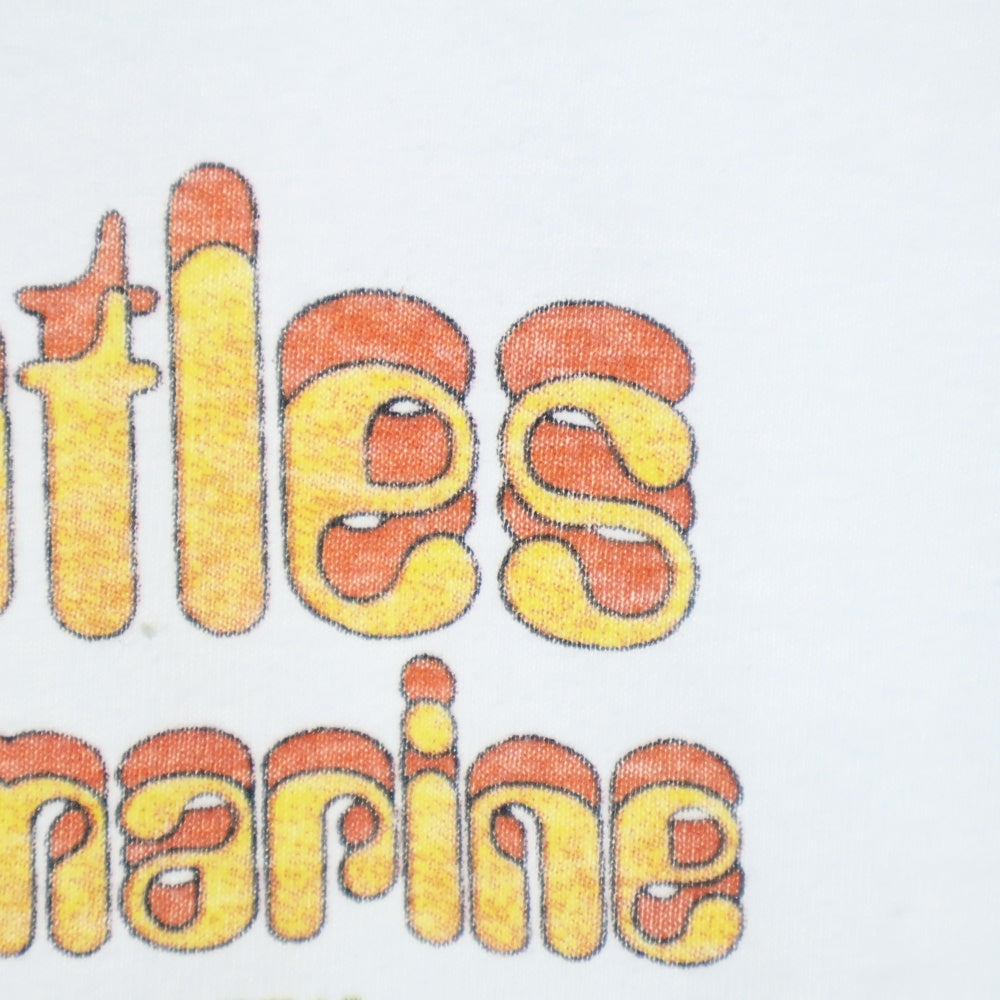 VINTAGE(ヴィンテージ) 90s THE BEATLES YELLOW SABMARINE NOTHING IS REAL ビートルズ 両面プリント 半袖Tシャツ ホワイト