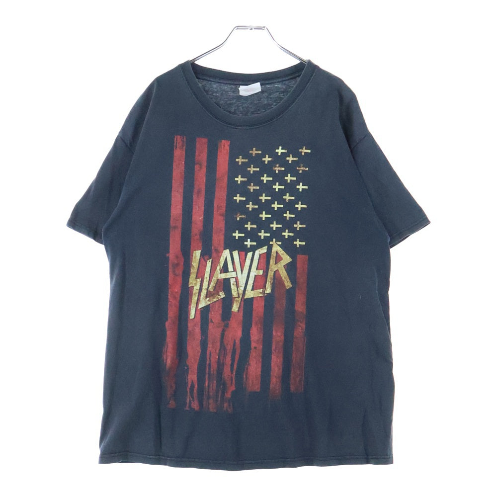 VINTAGE(ヴィンテージ) 00S SLAYER スレイヤー 両面プリント 半袖Tシャツ ブラック