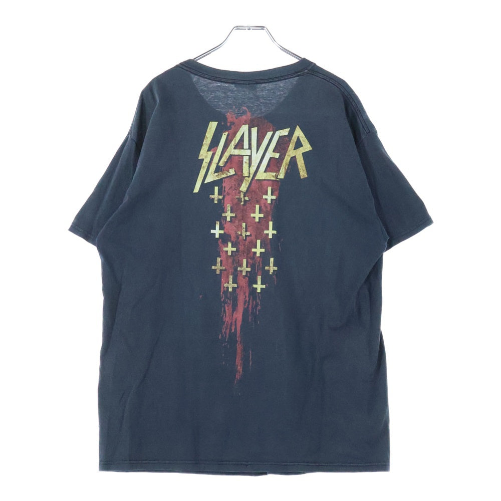 VINTAGE(ヴィンテージ) 00S SLAYER スレイヤー 両面プリント 半袖Tシャツ ブラック