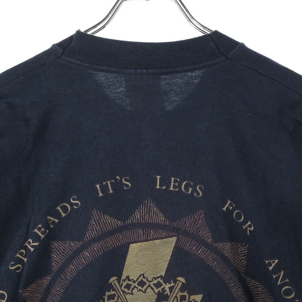VINTAGE(ヴィンテージ) 90S MARILYN MANSON ANTICHRIST SUPERSTAR THE WORLD SPREADS IT'S LEGS マリリンマンソン 両面プリント ロングスリーブ 長袖Tシャツ ブラック