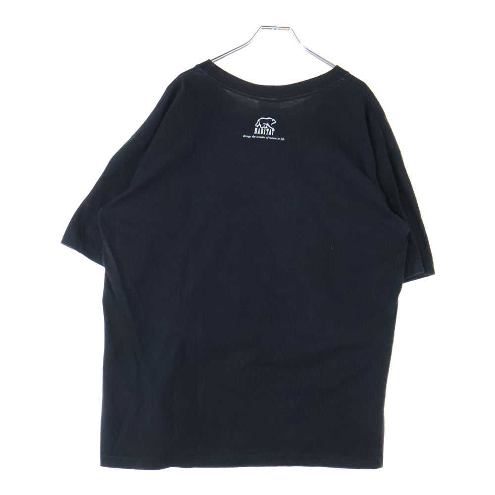 VINTAGE(ヴィンテージ) 90S HABITAT タランチュラプリント 半袖Tシャツ ブラック