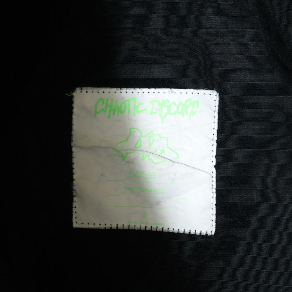UNDERCOVER(アンダーカバー) 01SS chaotic discord期 嵌め絵期 ドッキングデザイン カーゴパンツ ブラック