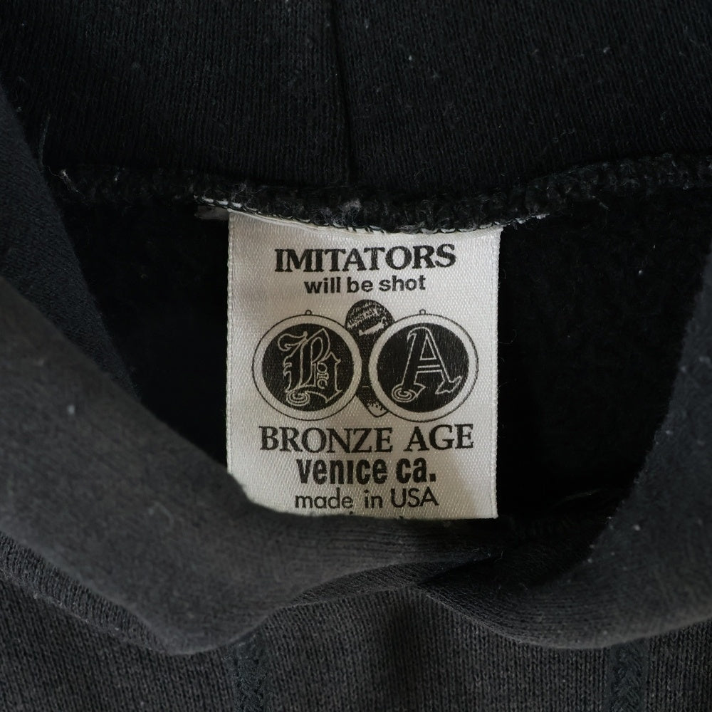 VINTAGE(ヴィンテージ) 90S BRONZE AGE グラフィックプリント プルオーバーパーカー ブラック