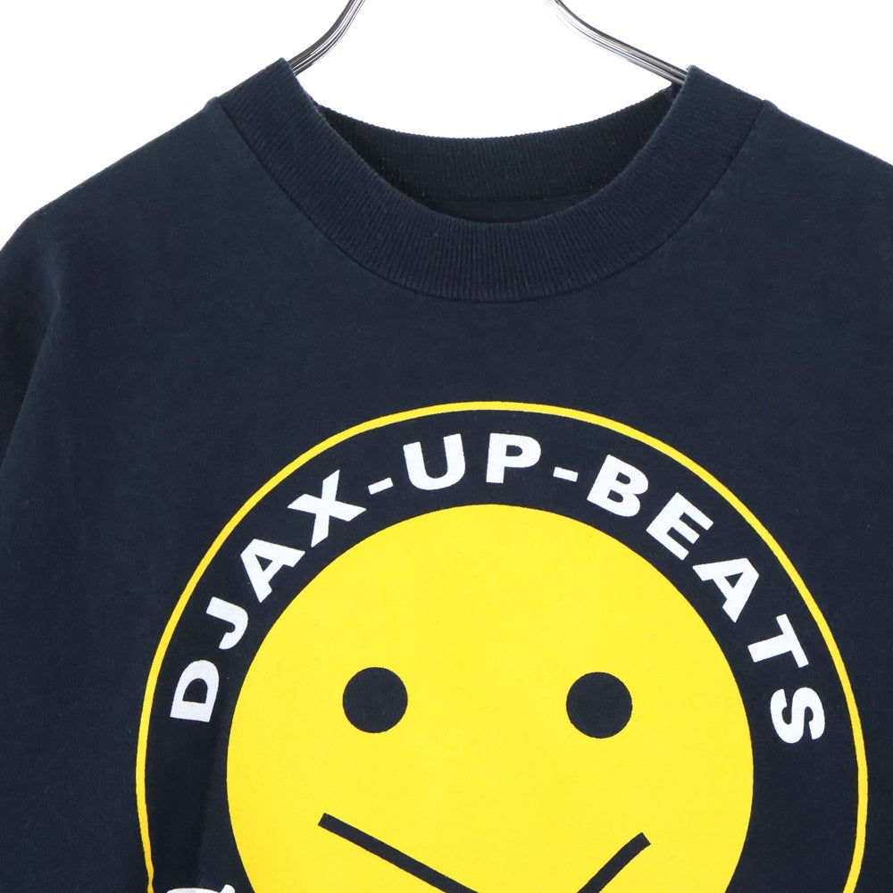 VINTAGE(ヴィンテージ) 90S ACID JUNKIES スマイルプリント ロングスリーブ 長袖Tシャツ ブラック