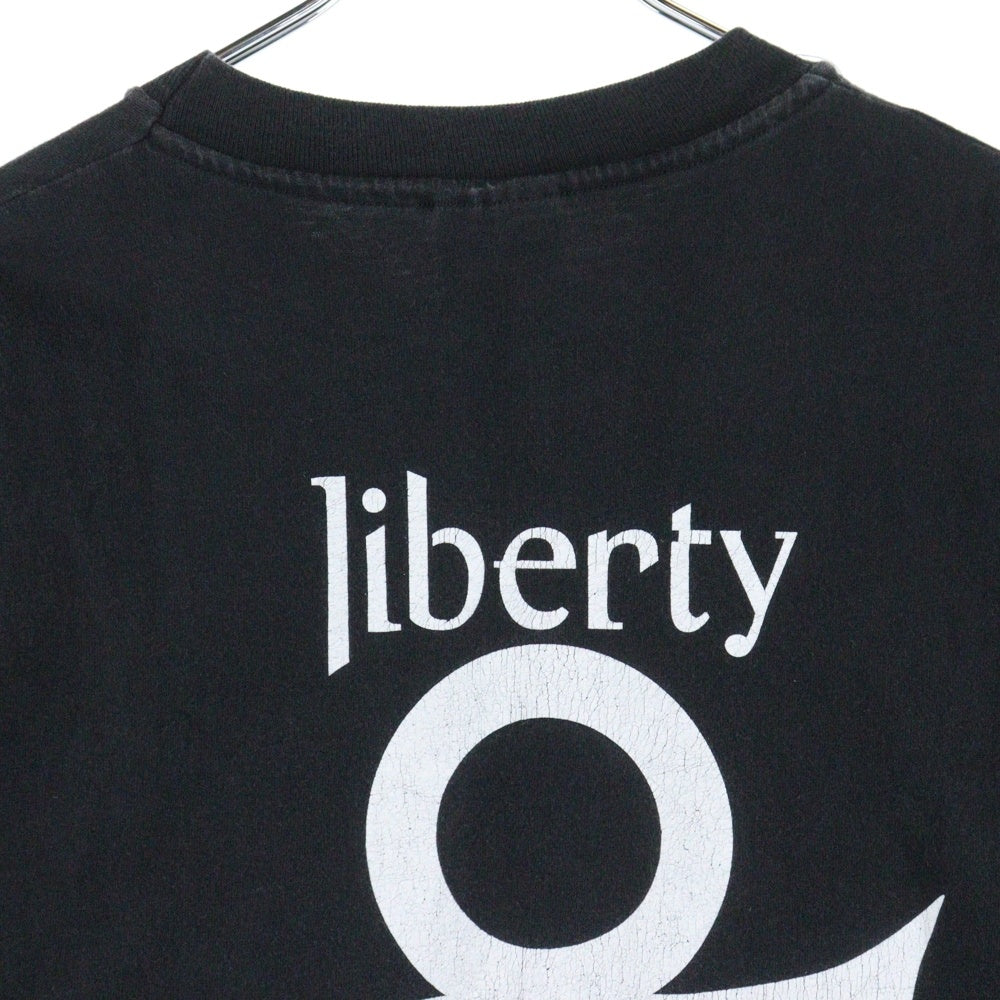 VINTAGE(ヴィンテージ) 90s PRINCE LOVE SYMBOL LOVE SEX LIBERTY プリンス 両面プリント 半袖Tシャツ ブラック