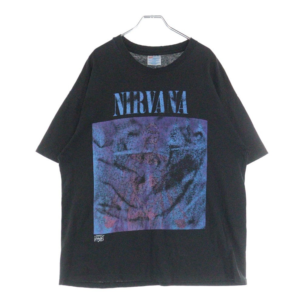 VINTAGE(ヴィンテージ) 90s NIRVANA SLIVER BACKSTAGE PASS ニルヴァーナ スリバー バックステージパス 両面プリント 半袖Tシャツ ブラック