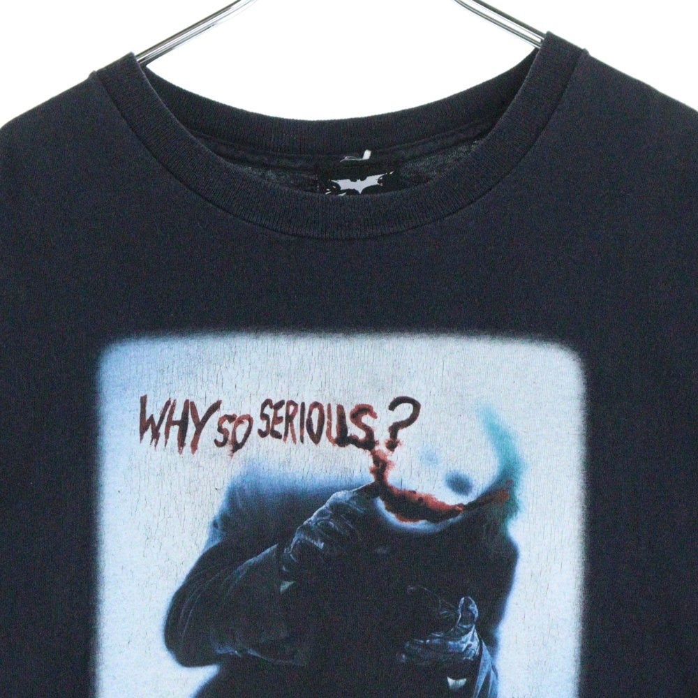VINTAGE(ヴィンテージ) 00s THE DARK KNIGHT JOKER WHY SO SERIOUS? TEE ジョーカー フロントプリント半袖Tシャツ カットソー ブラック