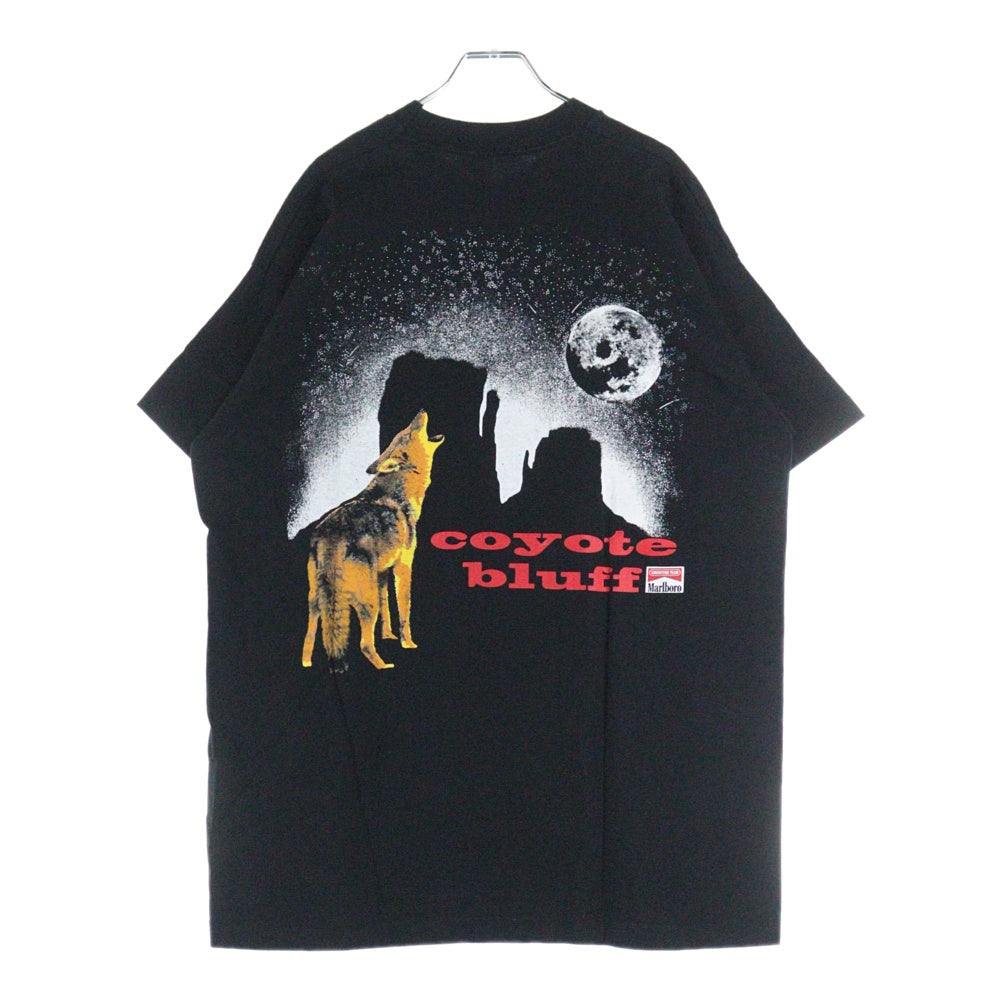 VINTAGE(ヴィンテージ) 90s Marlboro COYOTE BLUFF POCKET TEE マルボロ コヨーテ 両面プリント半袖Tシャツ カットソー ブラック