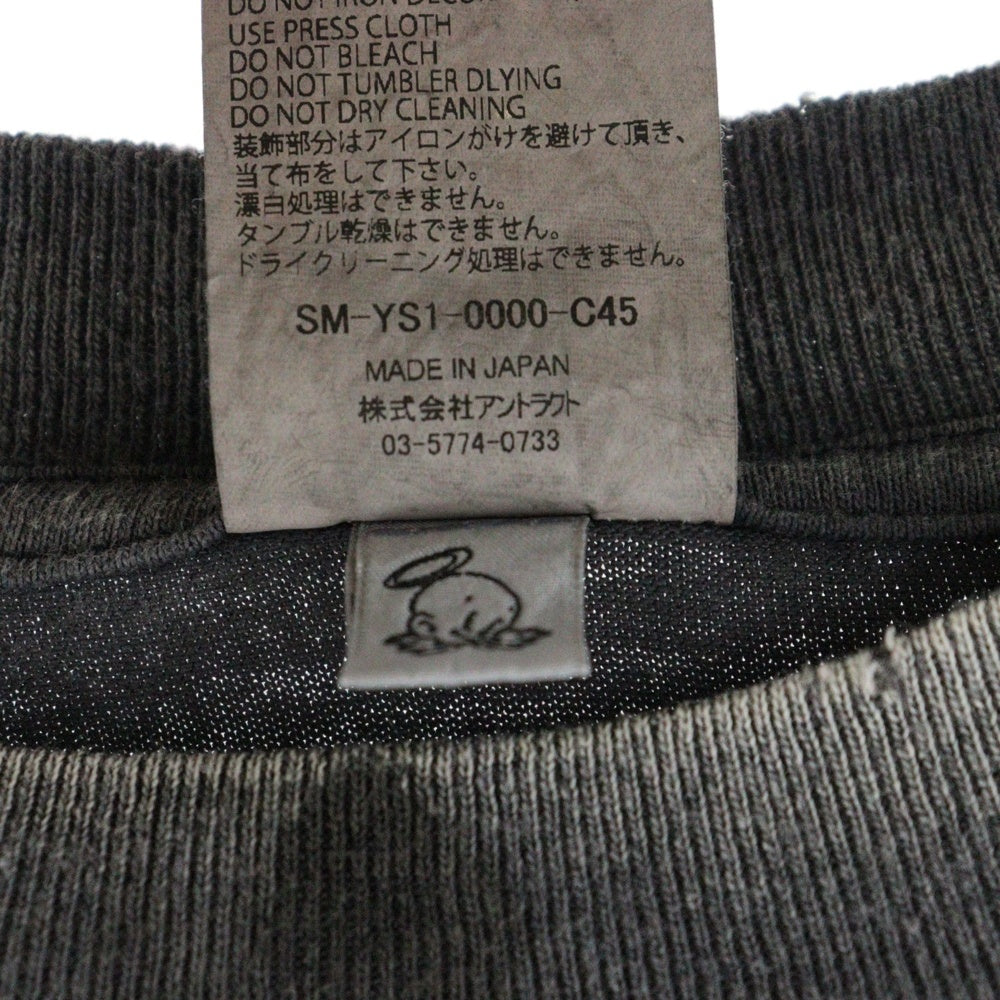 SAINT MICHAEL(セントマイケル) 24AW X DENIM TEARS SS TEE ST TEARS 半袖Tシャツ カットソー ブラック SM-YS1-0000-C45