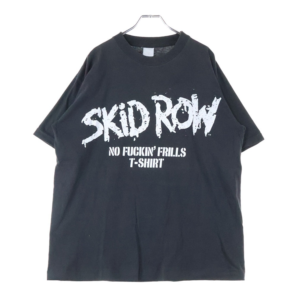 VINTAGE(ヴィンテージ) 90s SKID ROW NO FUCKIN'S FRII.I.S TOUR TEE 1992/1992 スキッドロウ 半袖Tシャツ カットソー ブラック