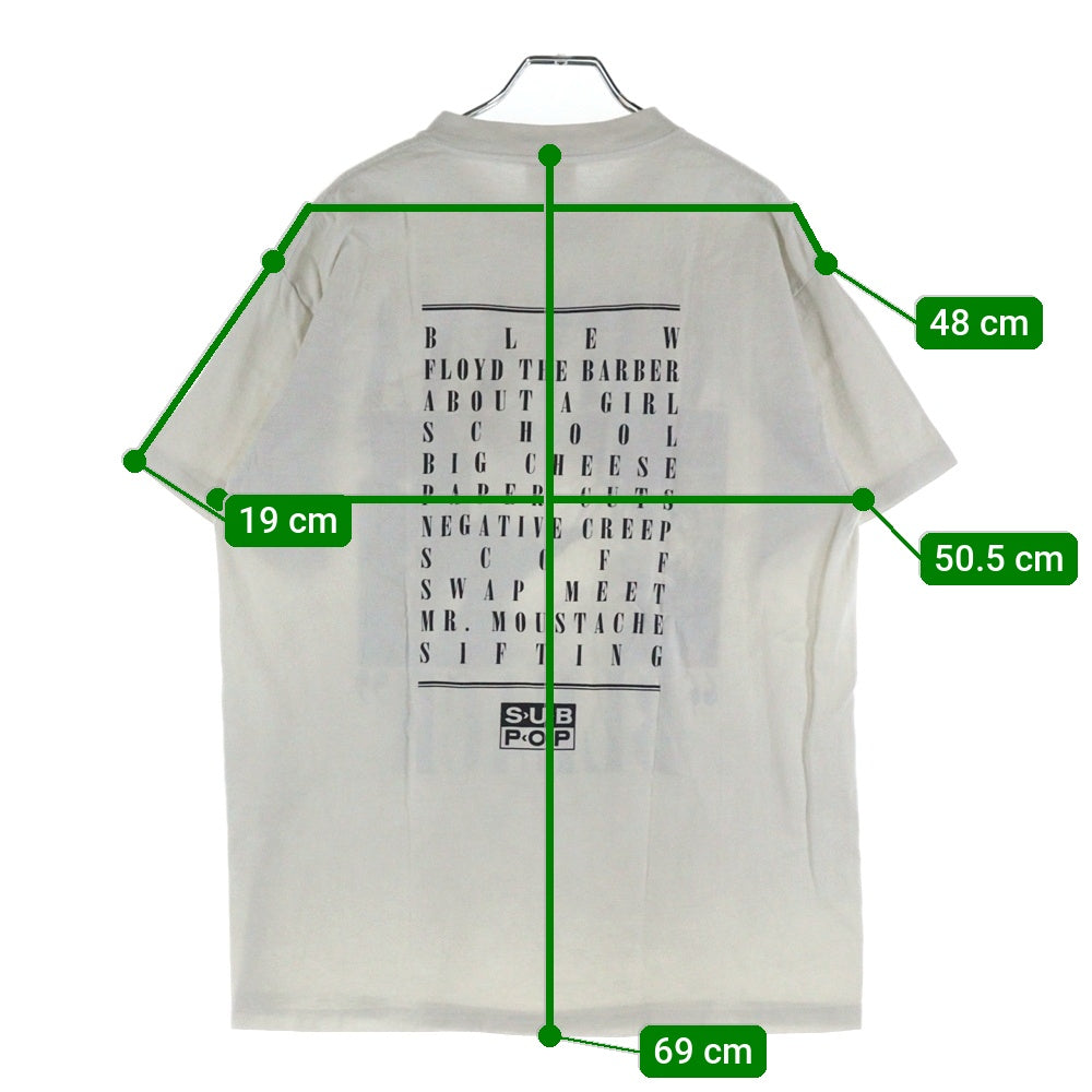 VINTAGE(ヴィンテージ) 90s NIRVANA BLEACH SUBPOP ニルヴァーナ サブポップ 半袖Tシャツ カットソー ホワイト