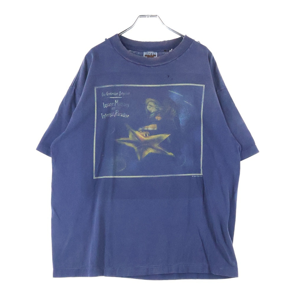 SAINT MICHAEL(セントマイケル) 24AW CP＿SS STAR TEE Freak 半袖Tシャツ カットソー ネイビー SM-YS1-0000-C03