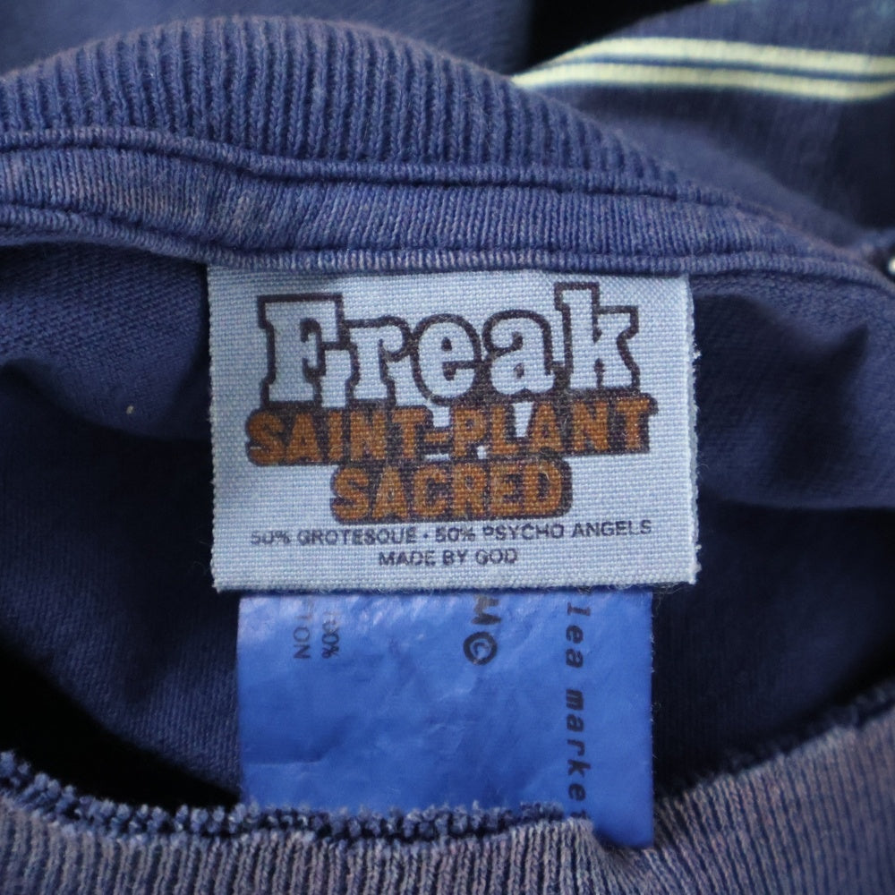 SAINT MICHAEL(セントマイケル) 24AW CP＿SS STAR TEE Freak 半袖Tシャツ カットソー ネイビー SM-YS1-0000-C03