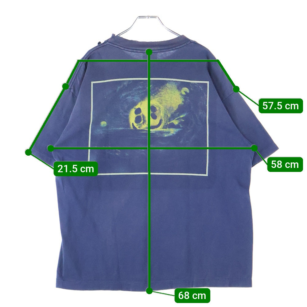 SAINT MICHAEL(セントマイケル) 24AW CP＿SS STAR TEE Freak 半袖Tシャツ カットソー ネイビー SM-YS1-0000-C03