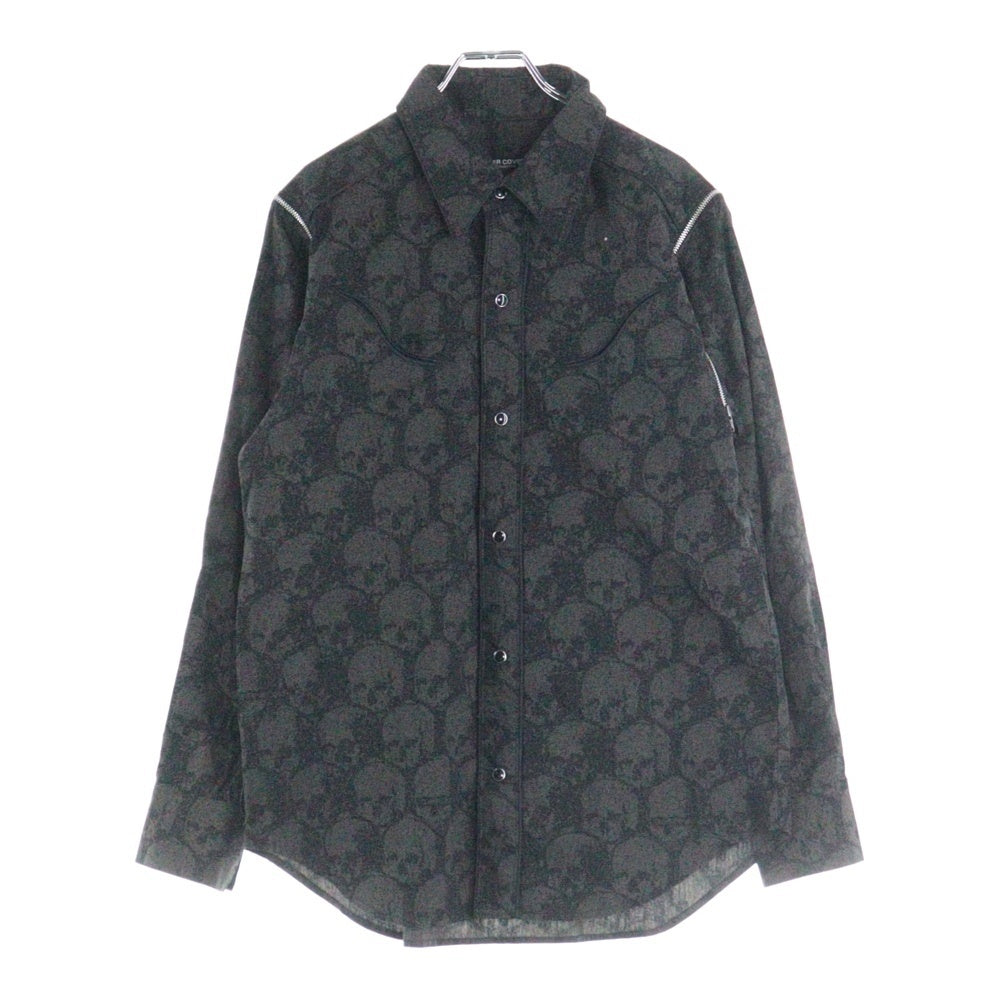 UNDERCOVER(アンダーカバー) 98AW EXCHANGE期 Archive スカル総柄シャツ 長袖シャツ グレー