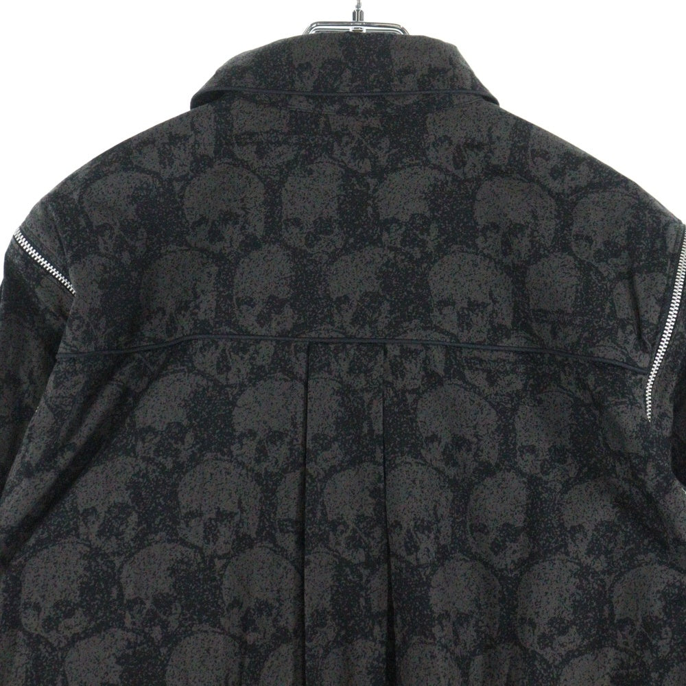 UNDERCOVER(アンダーカバー) 98AW EXCHANGE期 Archive スカル総柄シャツ 長袖シャツ グレー