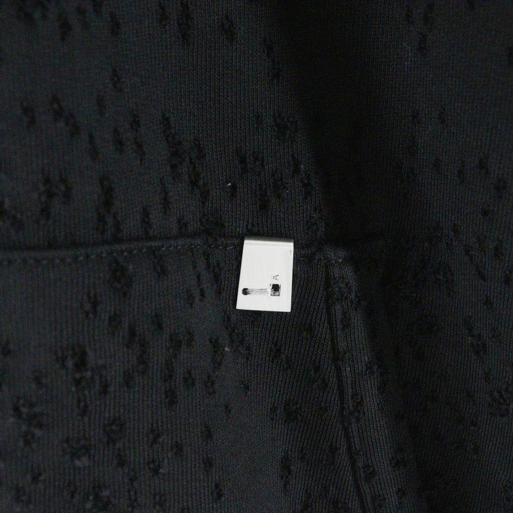 1017 ALYX 9SM(アリクス) MULTI LIGHTERCAP LASER CUT HOODIEダメージ加工フーディー パーカー ブラック