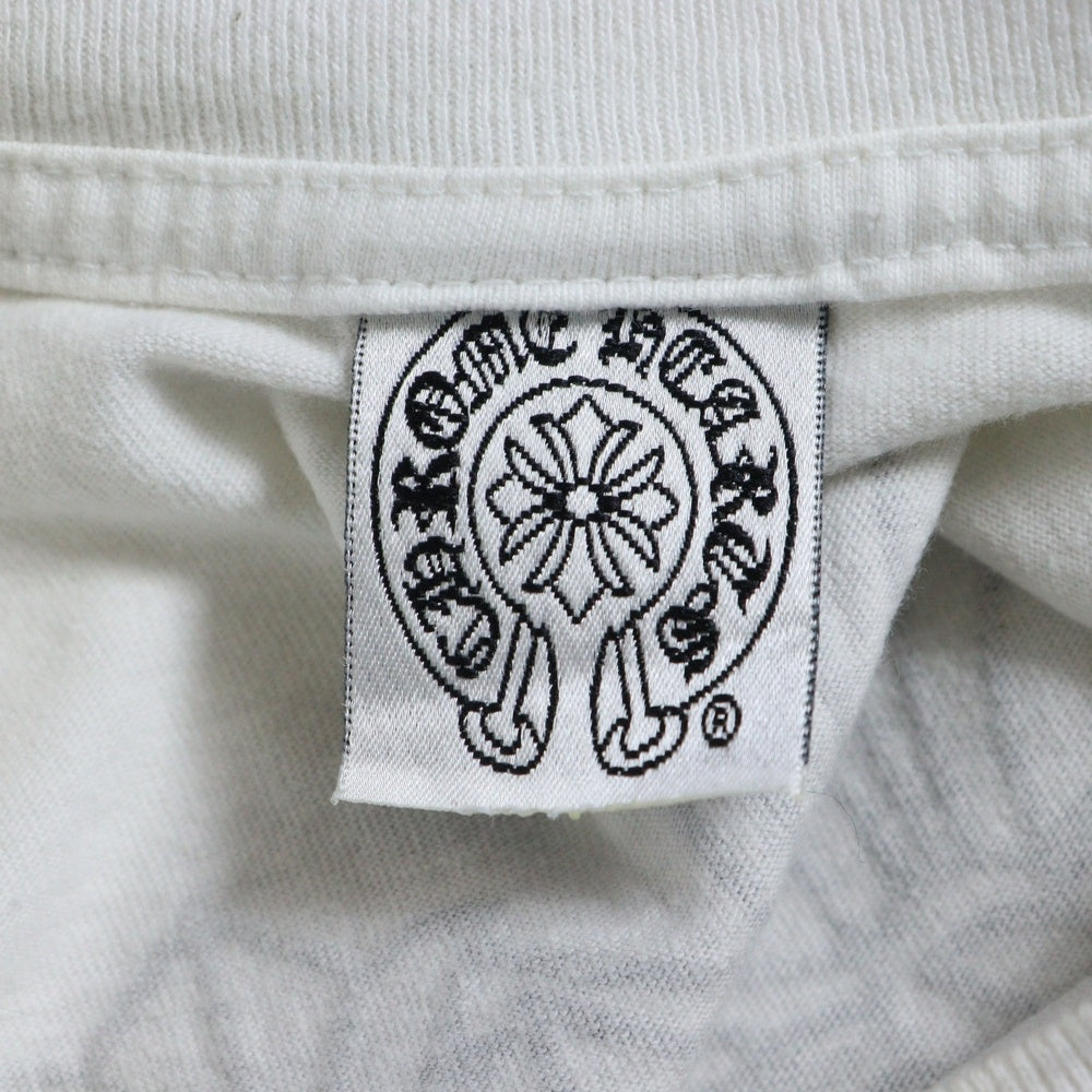 CHROME HEARTS(クロムハーツ) OLD オールドモデル バックセメタリー ホースシュープリントポケット 半袖Tシャツ カットソー ホワイト
