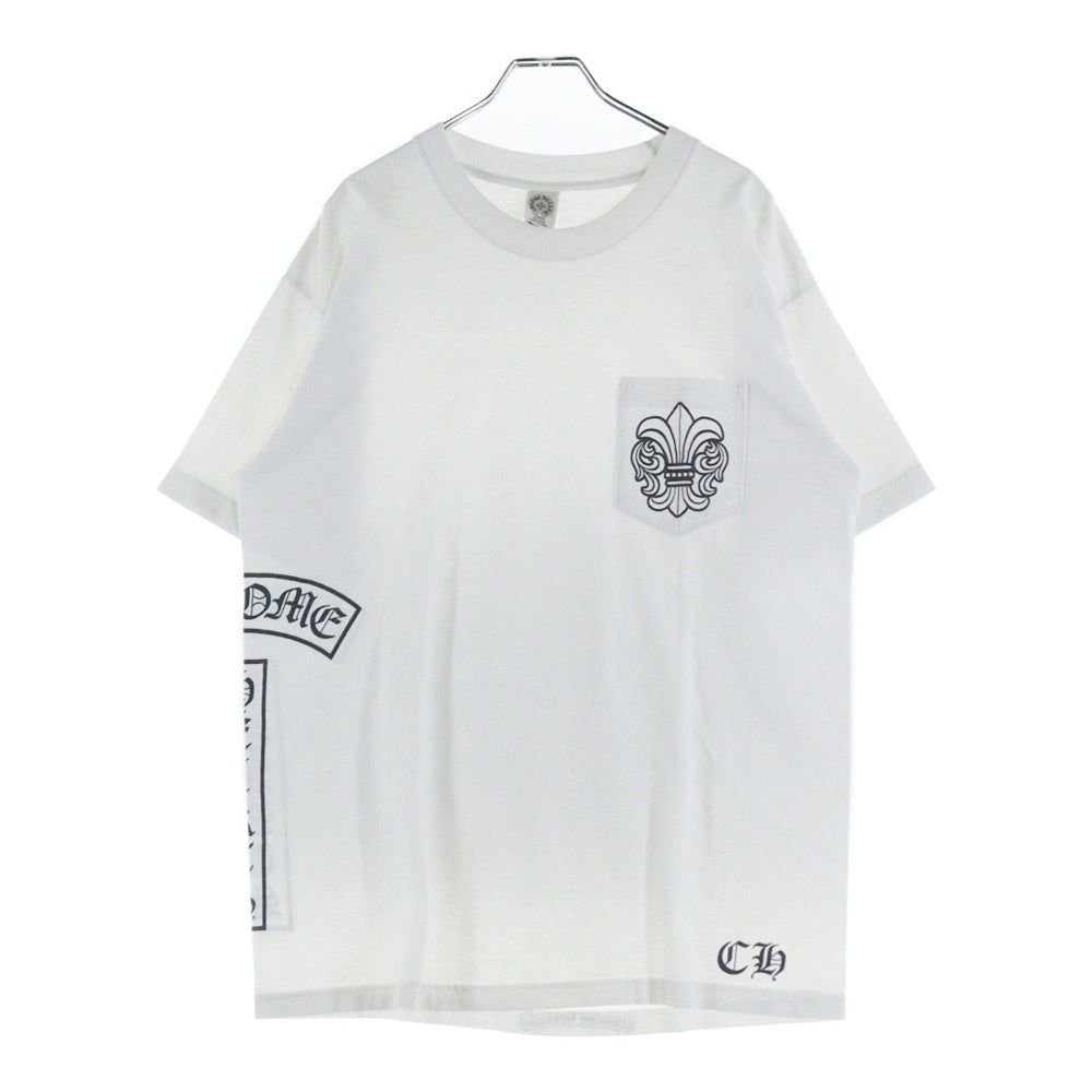 CHROME HEARTS(クロムハーツ) OLD オールドモデル フレア 胸ポケット 半袖Tシャツ カットソー ホワイト