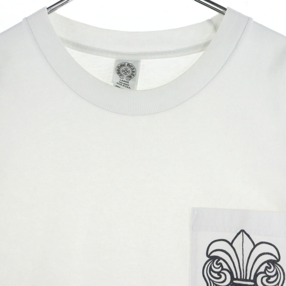 CHROME HEARTS(クロムハーツ) OLD オールドモデル フレア 胸ポケット 半袖Tシャツ カットソー ホワイト