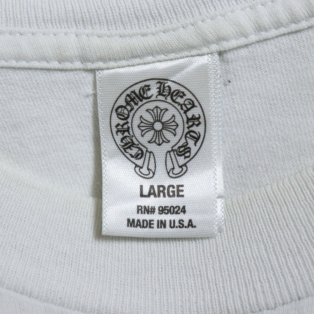 CHROME HEARTS(クロムハーツ) OLD オールドモデル フレア 胸ポケット 半袖Tシャツ カットソー ホワイト