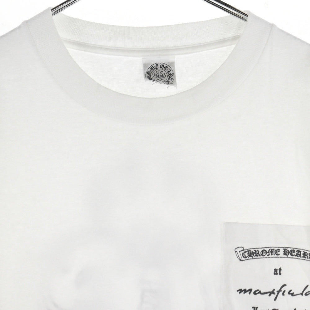 CHROME HEARTS(クロムハーツ) OLD ×max field Dagger L/S TEE オールドモデル マックスフィールド ダガープリント 長袖Tシャツ ホワイト