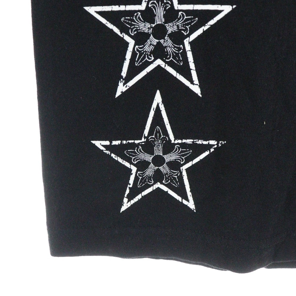 CHROME HEARTS(クロムハーツ) OLD T BAR オールド Tバープリント スター 半袖Tシャツ カットソー ブラック