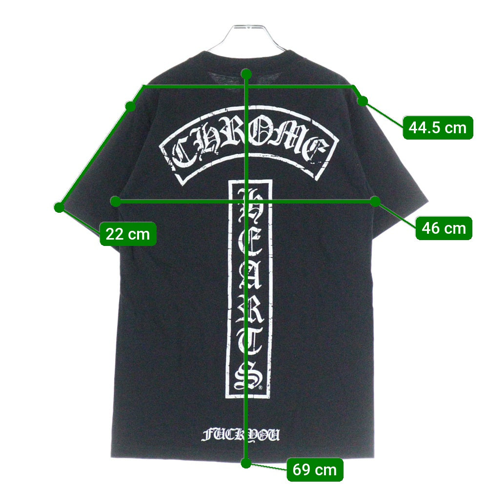 CHROME HEARTS(クロムハーツ) OLD T BAR オールド Tバープリント スター 半袖Tシャツ カットソー ブラック