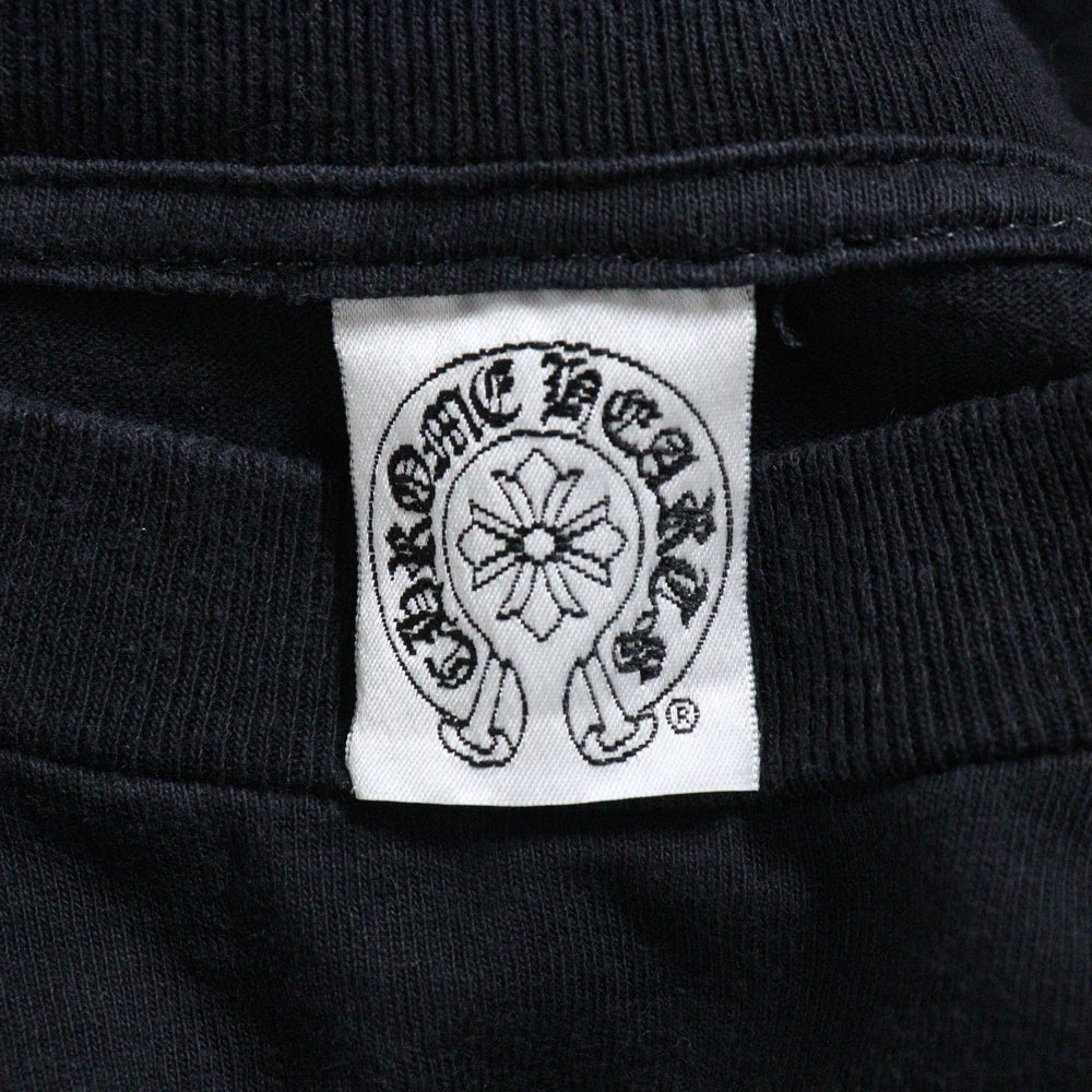 CHROME HEARTS(クロムハーツ) OLD バックホースシュー スタープリント長袖Tシャツ 長袖カットソー ブラック