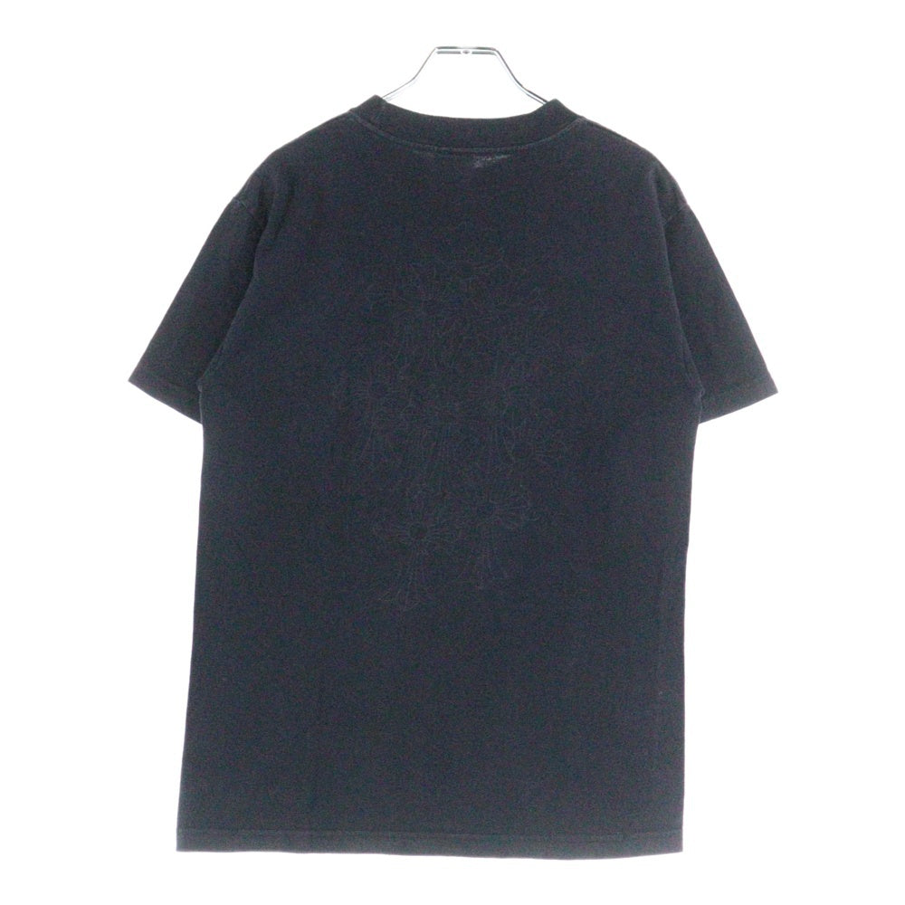 CHROME HEARTS(クロムハーツ) OLD オールドモデル バックセメタリークロス ホースシュープリントポケット 半袖Tシャツ カットソー ブラック