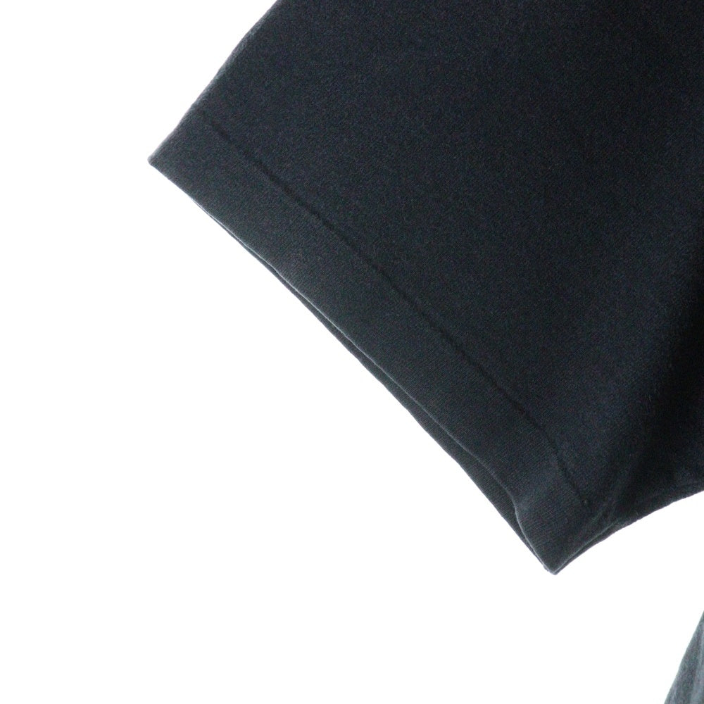 CHROME HEARTS(クロムハーツ) OLD オールドモデル バックスクロールラベルプリント 胸ポケット 半袖Tシャツ カットソー ブラック