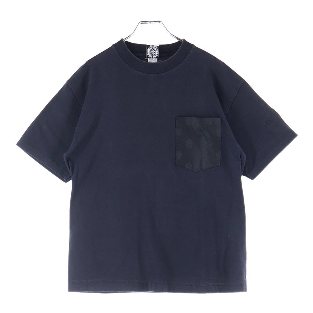CHROME HEARTS(クロムハーツ) OLD オールドモデル 大阪限定 バック刺繍 ポケット切替 半袖Tシャツ カットソー ブラック