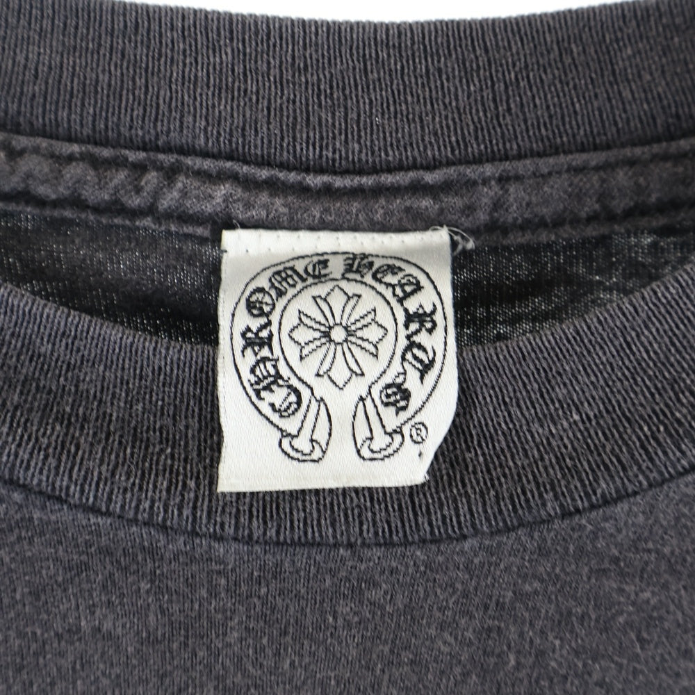CHROME HEARTS(クロムハーツ) OLD オールドモデル バックセメタリー ホースシュープリントポケット 長袖Tシャツ 長袖カットソー ブラック