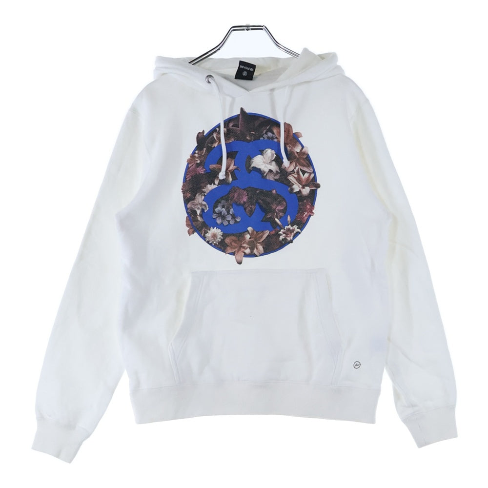STUSSY(ステューシー) × Fragment the POOL 青山 SSリンクロゴ プルオーバーパーカー ホワイト