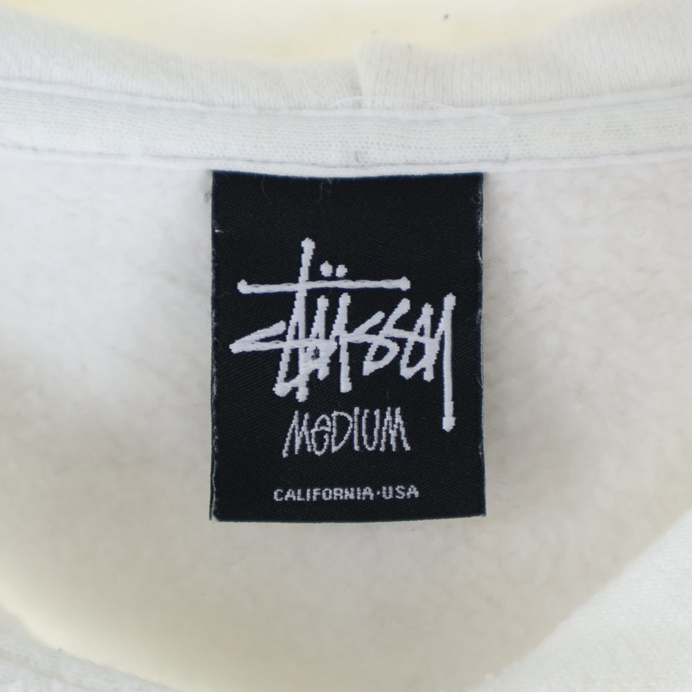 STUSSY(ステューシー) × Fragment the POOL 青山 SSリンクロゴ プルオーバーパーカー ホワイト