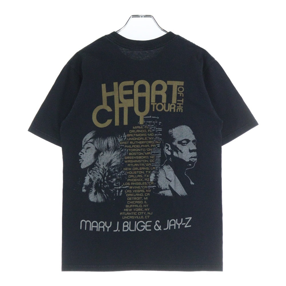 VINTAGE(ヴィンテージ) 00S MARY J. BLIGE & JAY-Z HEART OF THE CITY 両面プリント 半袖Tシャツ ブラック