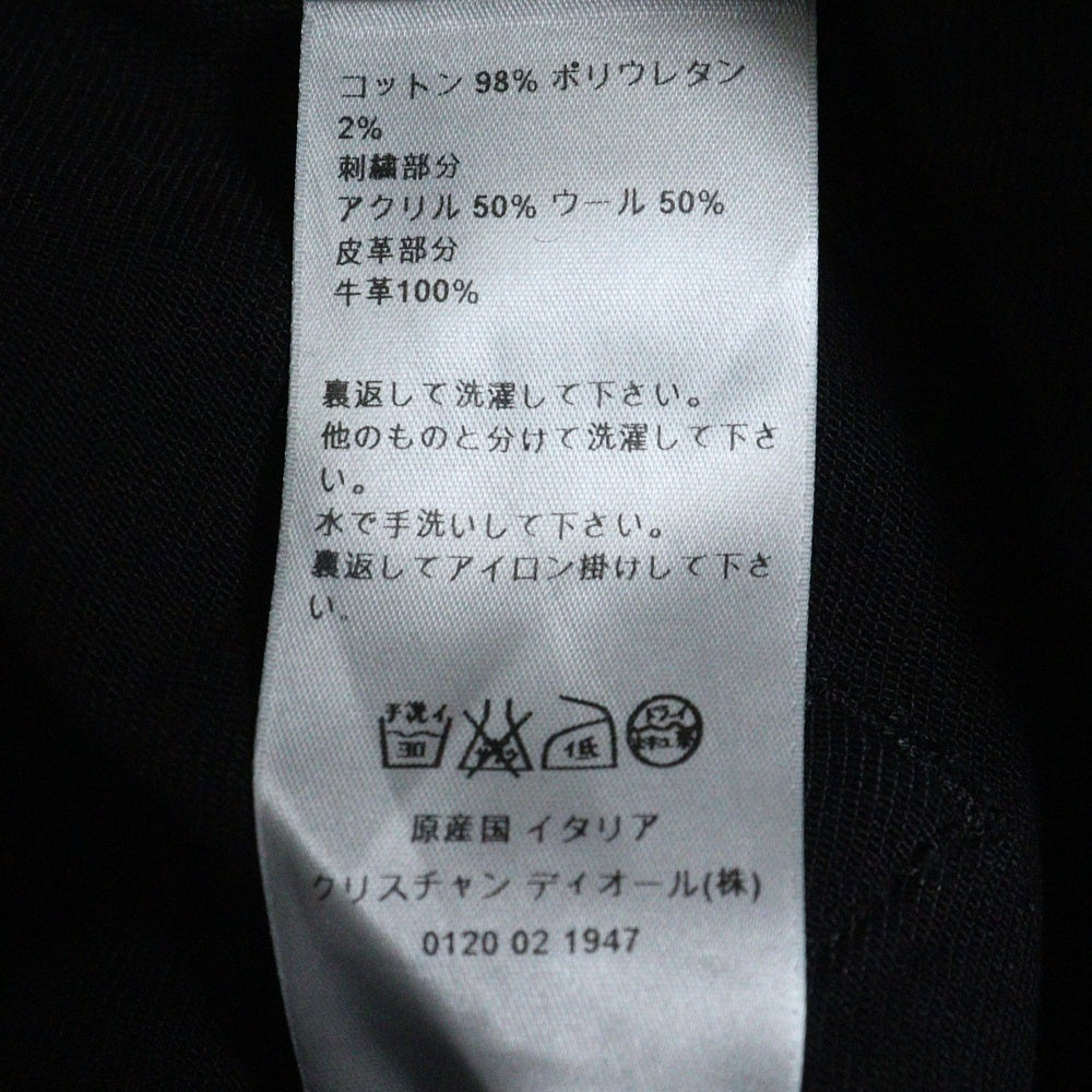 Dior HOMME(ディオールオム) 16AW クリスヴァンアッシュ期 Thread Embroidered Black Skinny Jeans ステッチ 刺繍デザイン スキニーデニムパンツ ブラック 663D038W0543