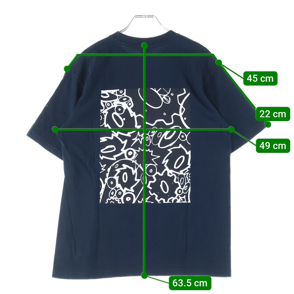 FUTURA LABORATORIES(フューチュラ・ラボラトリーズ) 00S グラフィック 両面プリント 半袖Tシャツ ブラック