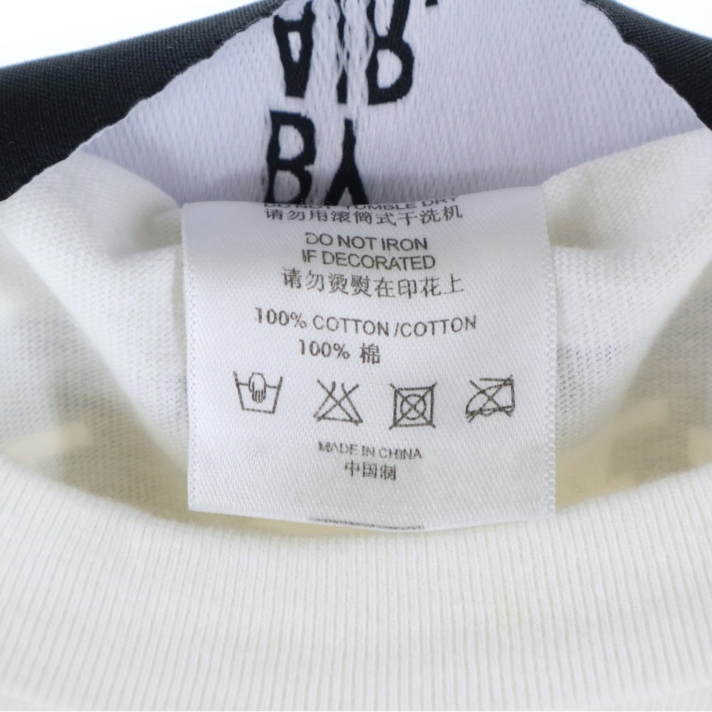 HOOD BY AIR/HBA(フッドバイエアー/エイチビーエー) CLASSICS グラフィックプリント ロングスリーブ 長袖Tシャツ ホワイト