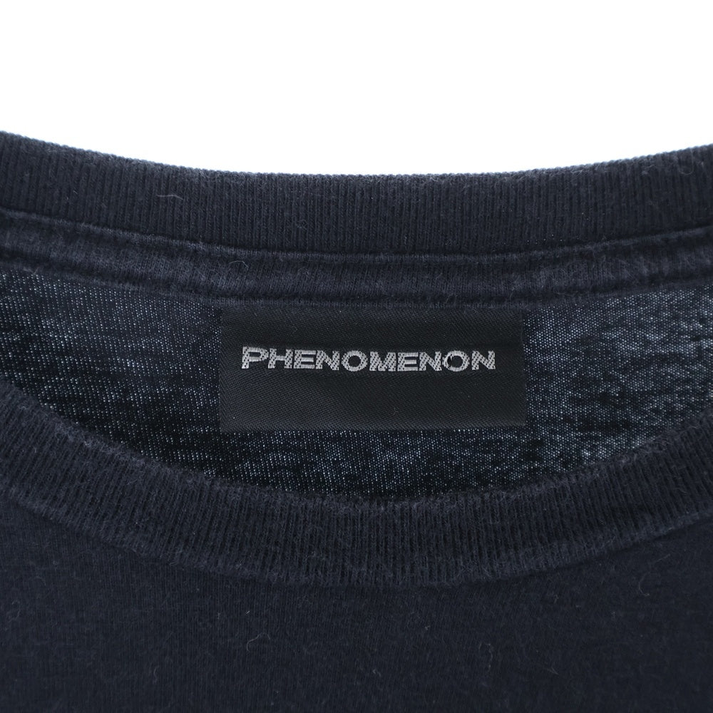 PHENOMENON(フェノメノン) 14SS smoke スモーク デザインプリント 半袖Tシャツ ブラック