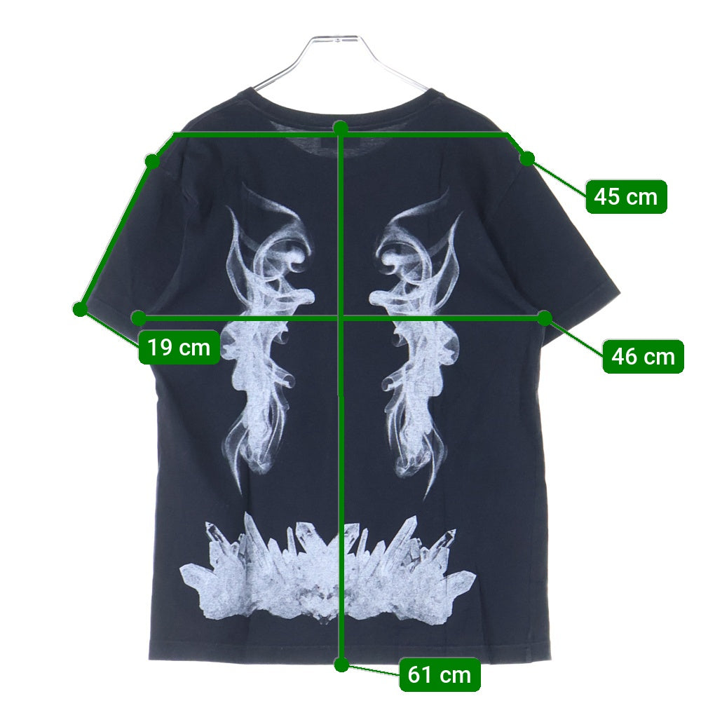PHENOMENON(フェノメノン) 14SS smoke スモーク デザインプリント 半袖Tシャツ ブラック