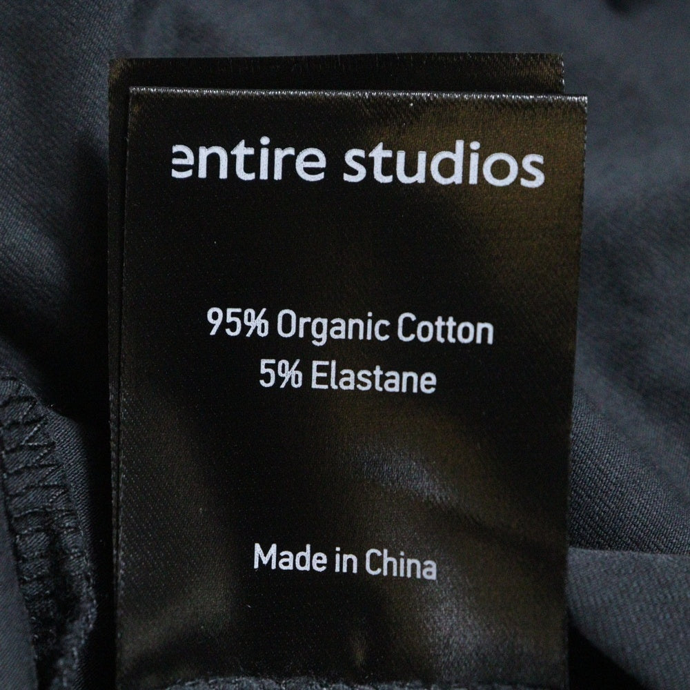 entire studios(エンタイア スタジオ) PRIMER LONG SLEEVE 汚れ加工 ロングスリーブ 長袖Tシャツ ブラック ES2262WBM