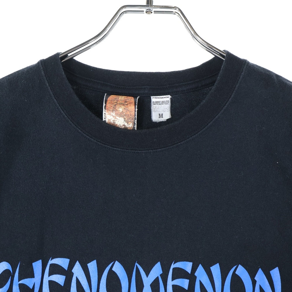 PHENOMENON(フェノメノン) 00S グラフィックロゴプリント 半袖Tシャツ ブラック