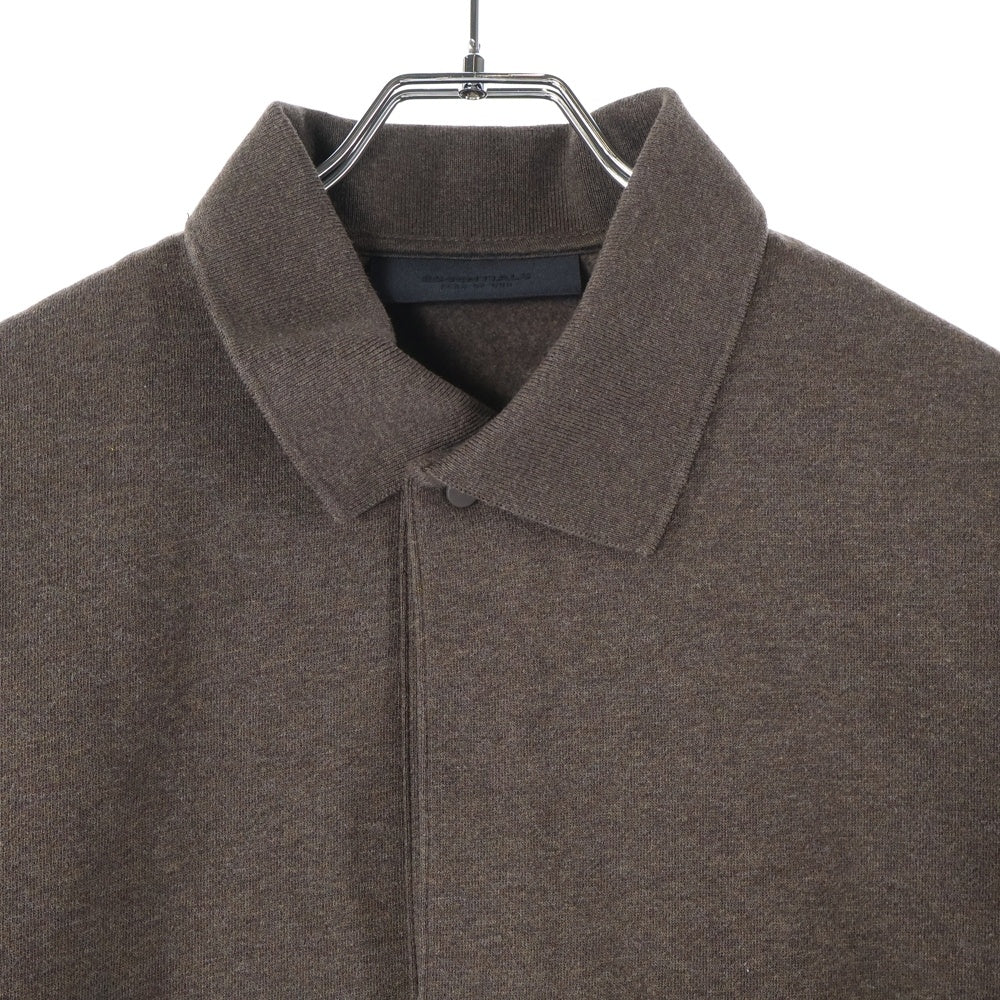 FOG Essentials(エフオージー エッセンシャルズ) polo shirt コットンポリ 半袖ポロシャツ ブラウン