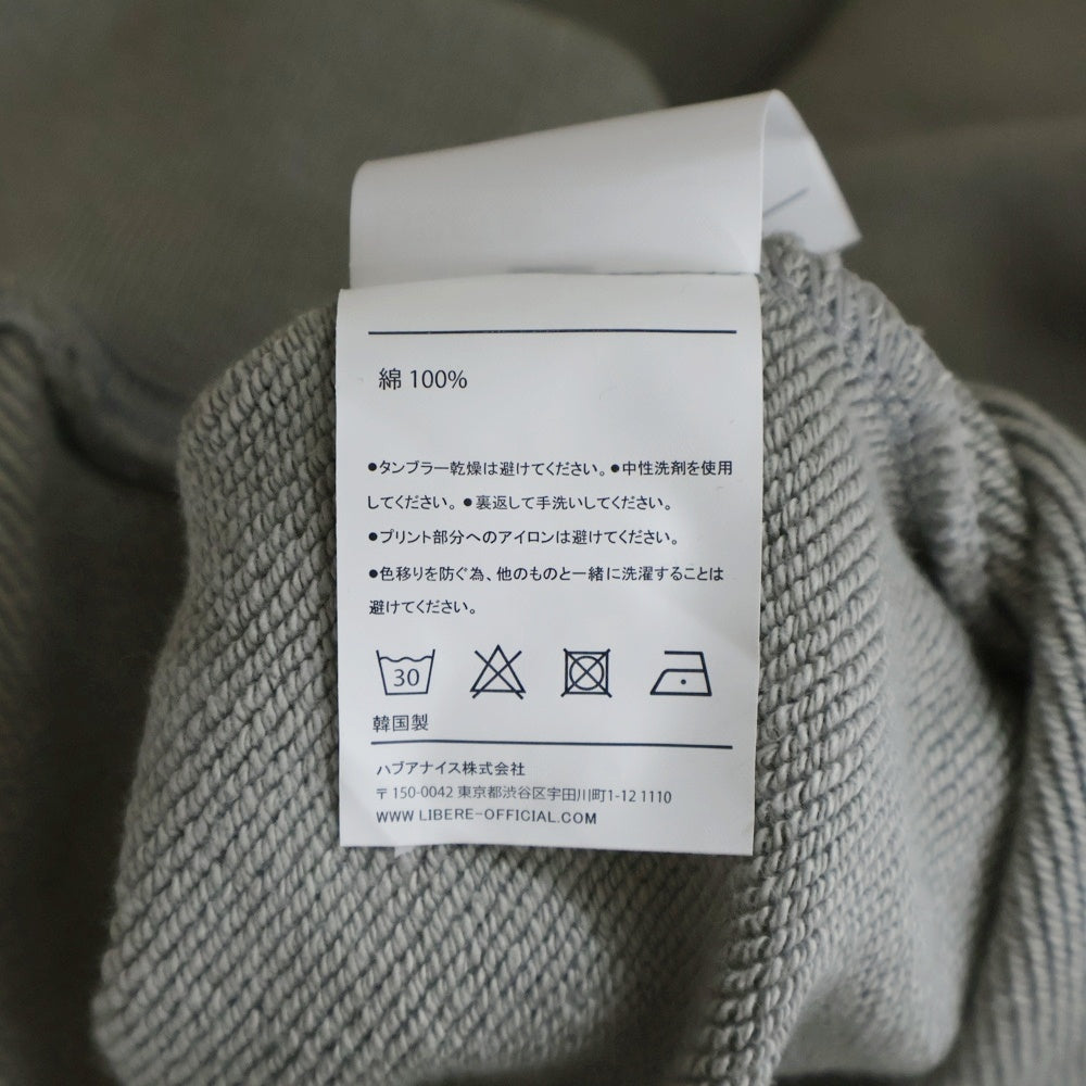 LIBERE(リベーレ) SABBATH LOGO HOODIE サバスロゴ プルオーバーパーカー グレー