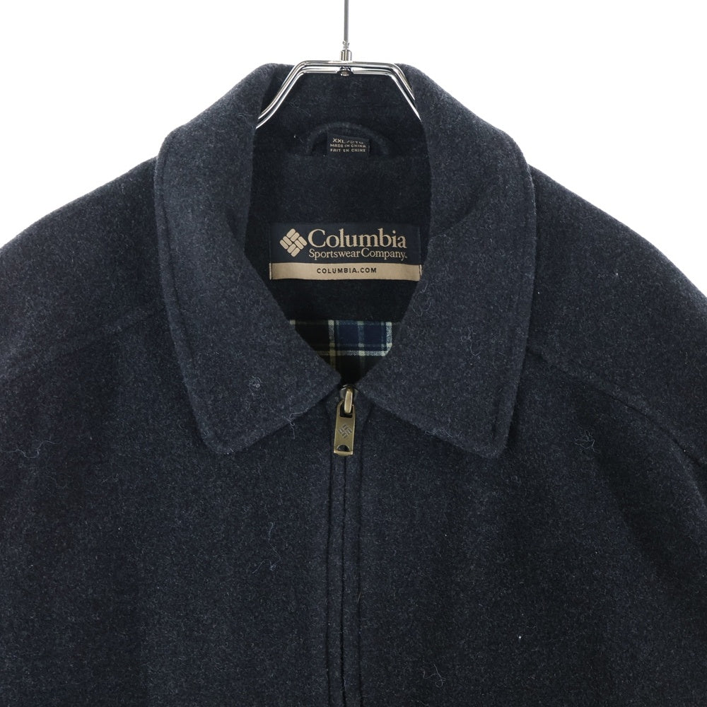 Columbia(コロンビア) 00S ウール ジップアップジャケット チェック柄ライナー ブラック