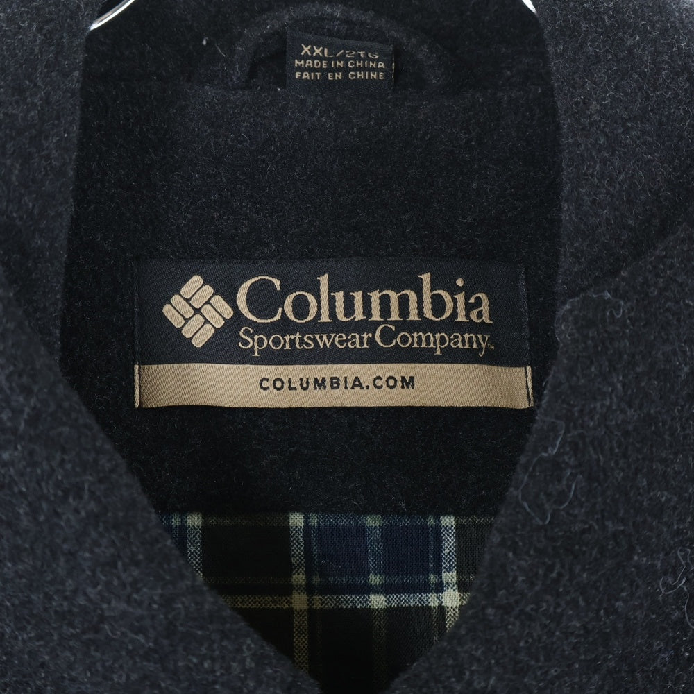 Columbia(コロンビア) 00S ウール ジップアップジャケット チェック柄ライナー ブラック