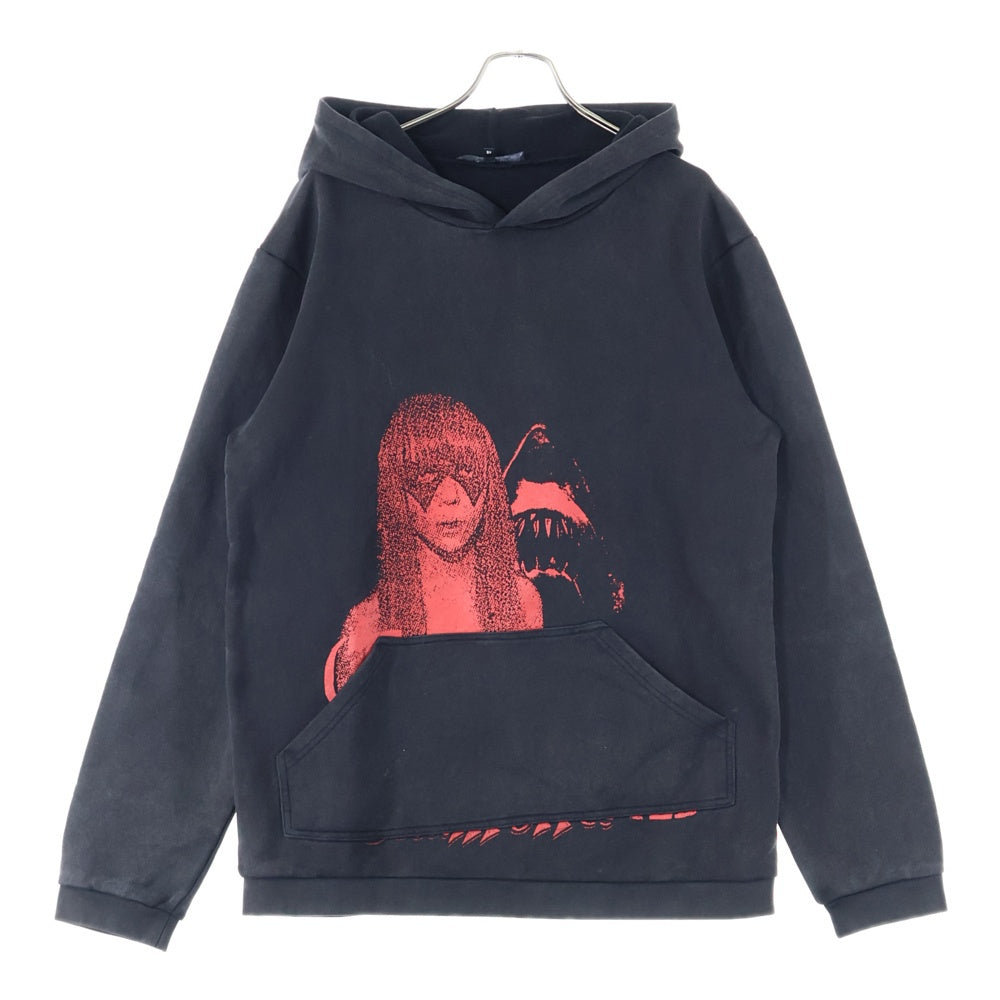 RAF SIMONS(ラフシモンズ) 03SS Archive 消費者期 consumed Penelope Hoodie カンスームド ペネロペ グラフィックプリント プルオーバーパーカー ブラック